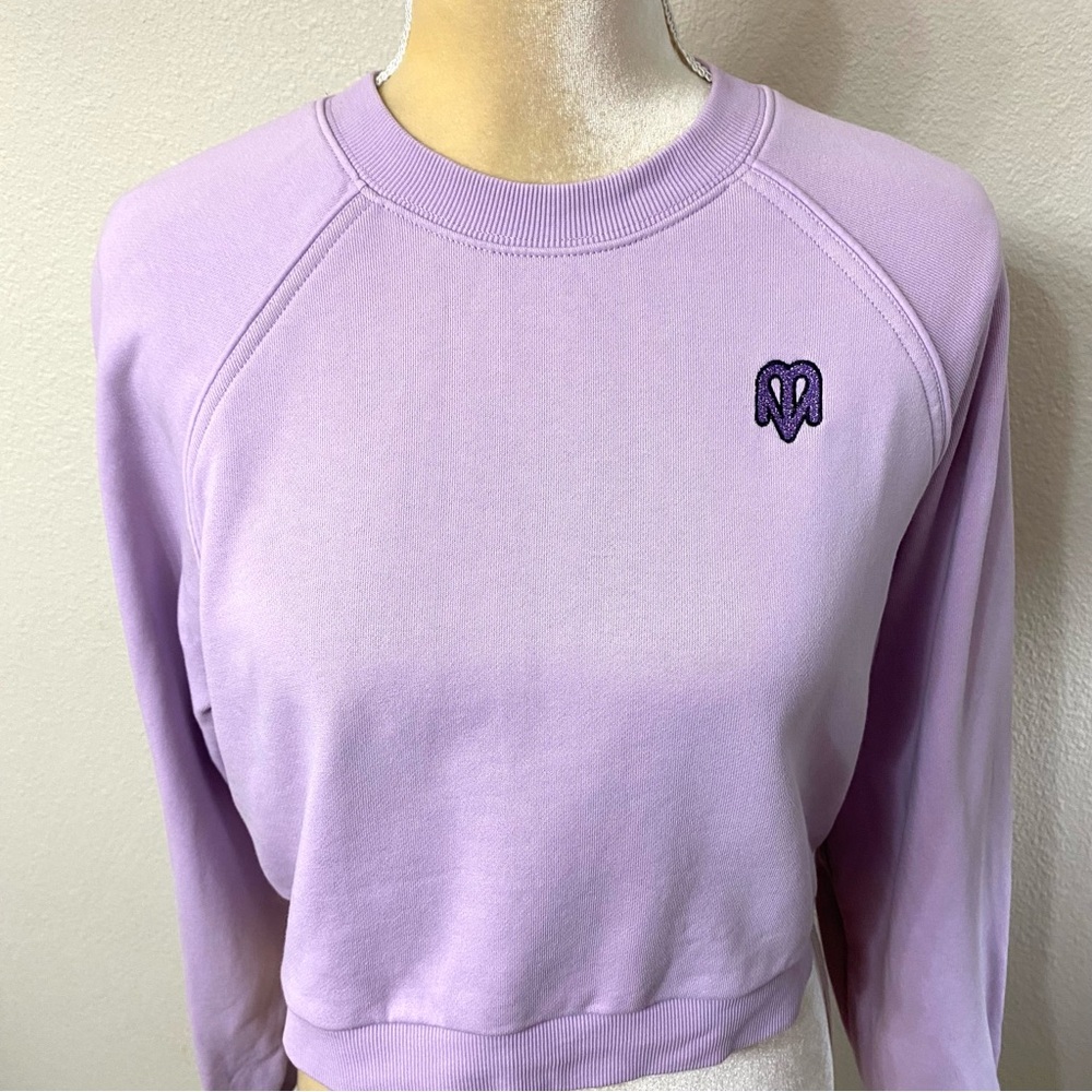 Maje x Varley Fleece Cropped Sweatshirt - Picture 4 of 12